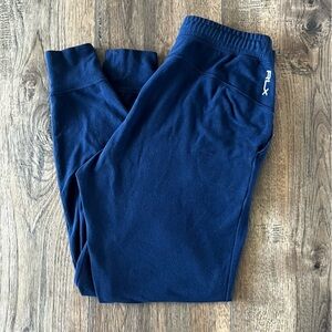 Ralph Lauren RLX Men’s Fleece Joggers Sweatpants Pockets Navy Blue Size Small